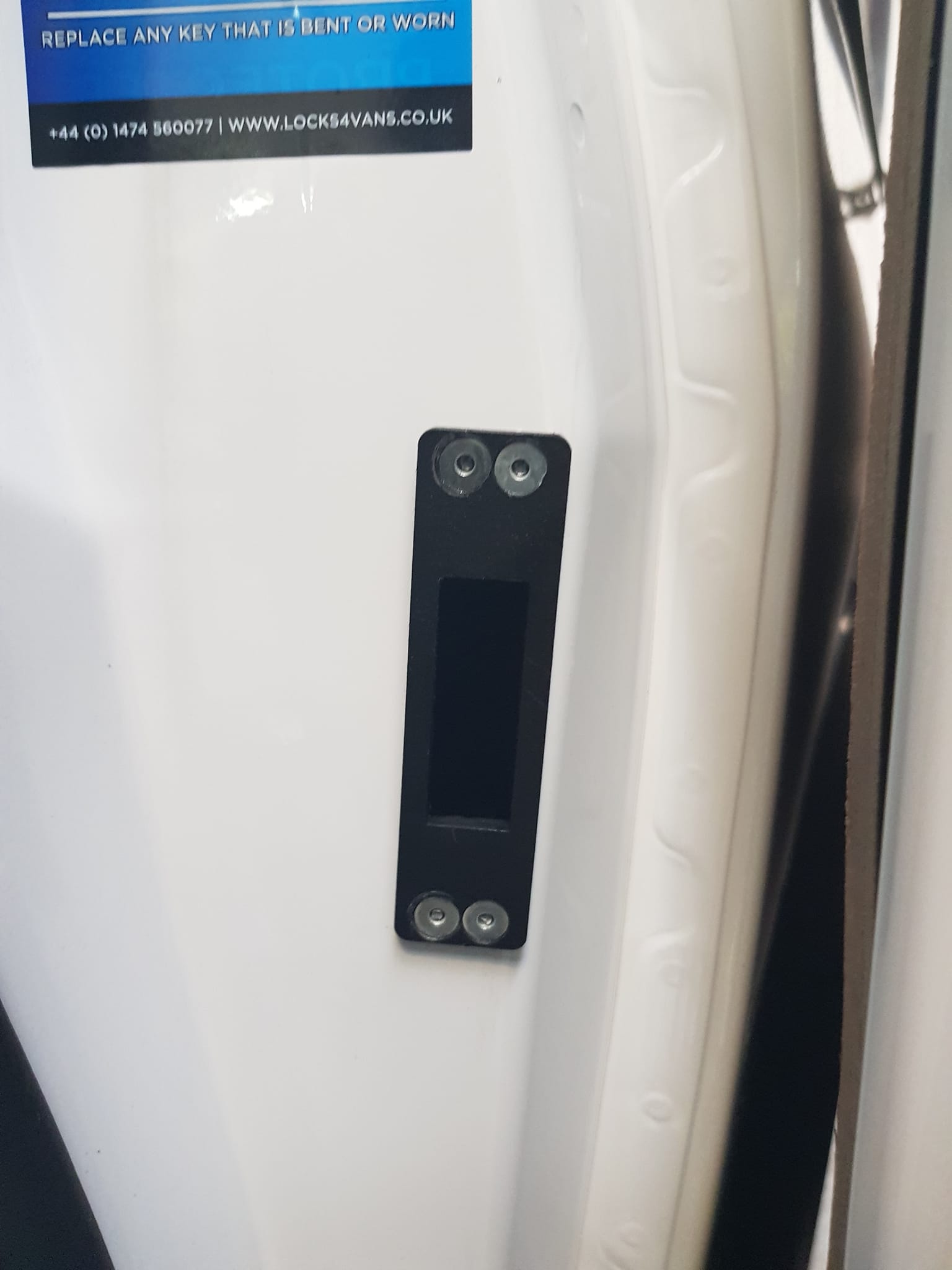 Installing a lock on a van in Westhoughton