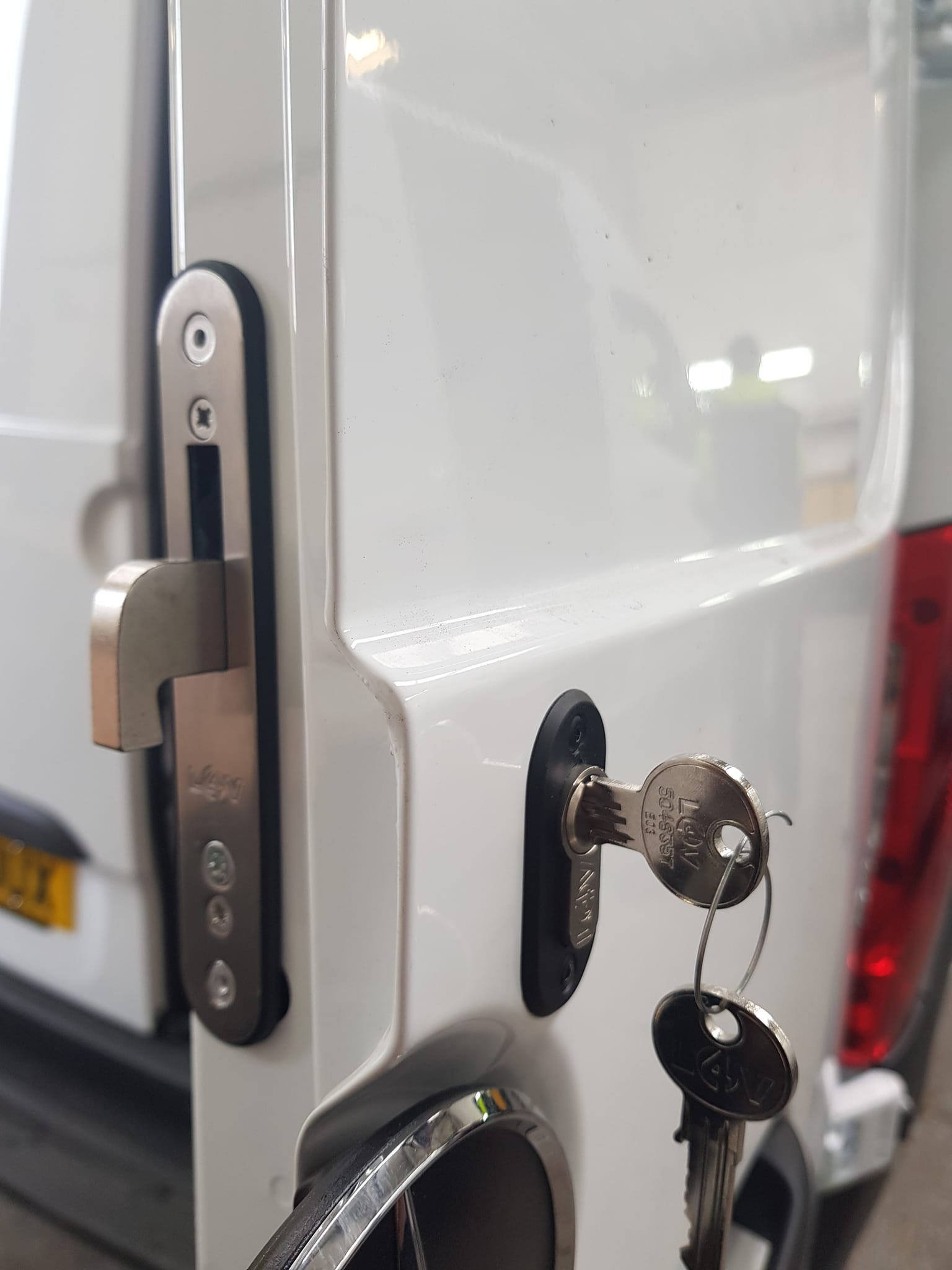 Lock repair on a van in Westhoughton